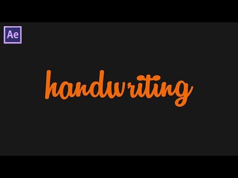 Handwriting Text Animation In After Effects - After Effects Tutorial - No Plugin Needed