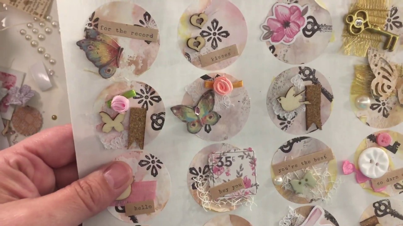 Junk Journal Sticker Embellishments Tutorial 