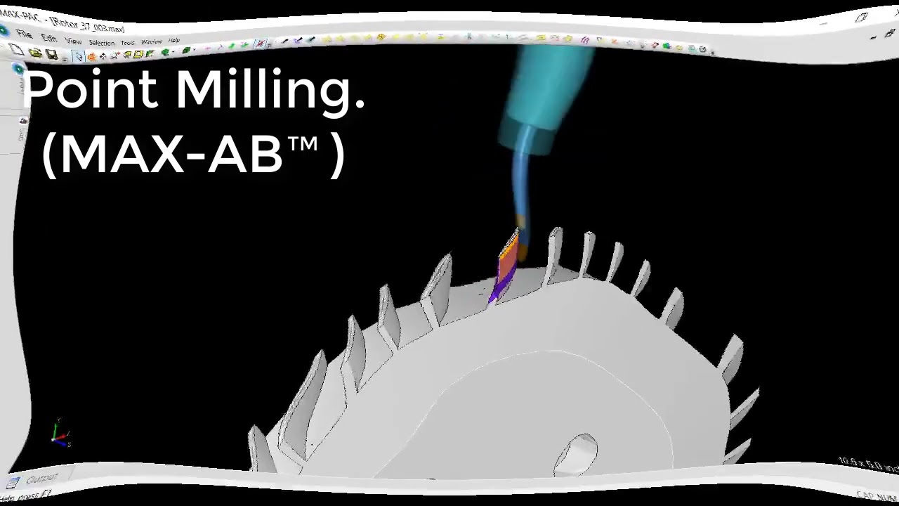 Point Milling for Free Form Arbitrary Blades MAX AB™ DEMO YouTube