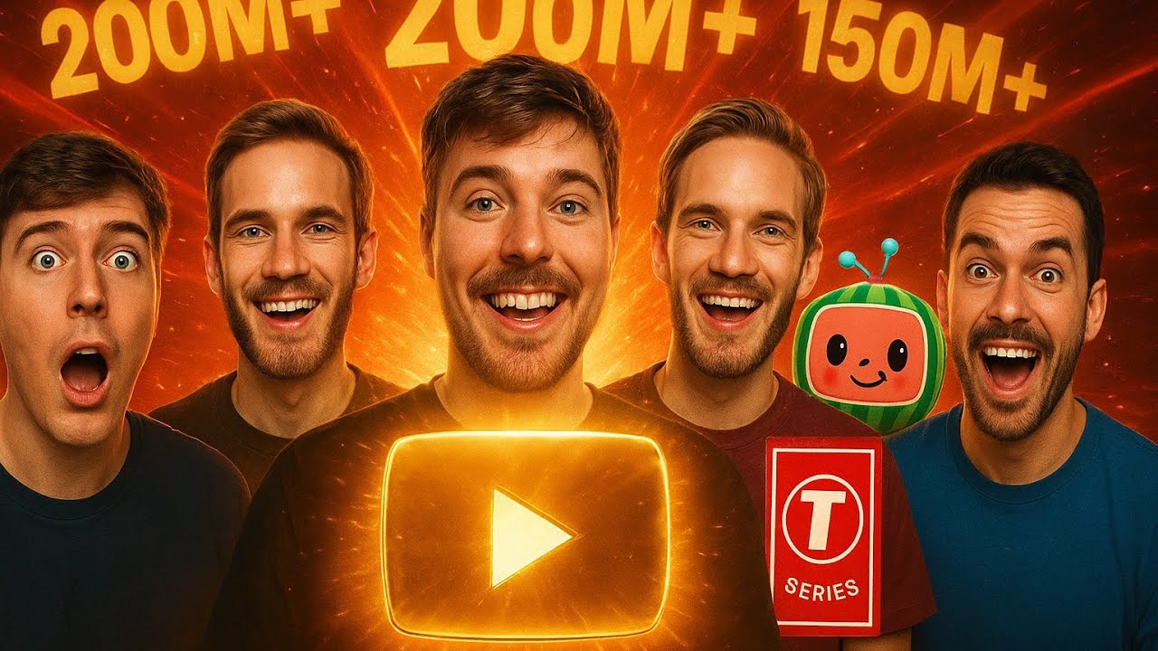 5 BIGGEST YouTube Channels in the World (You Won’t Believe #1!) - YouTube
