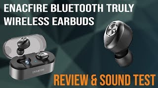 $50 Truly Wireless Bluetooth Earbuds Review & Sound Test | Enacfire E18 Earbuds