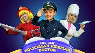 Policeman Fireman Doctor Jobs Song - Nursery Rhymes & Kids Songs | Cherry Berry Song