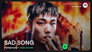 P1Harmony — SAD SONG (Clean Instrumental)