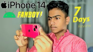 Android Fanboy Use Iphone 14 For 7 Days !! *Hard Core Detailed Review*