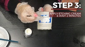 Jim Beam - Etching Demo - Rub N Etch Stencils