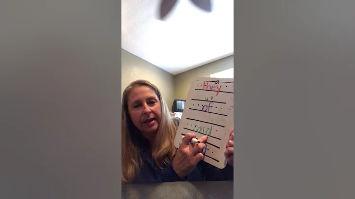 Sight words: they, of, said, want