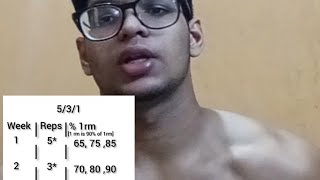 5/3/1 intermediate workout program explained in hindi #gym #motivation #powerlifting