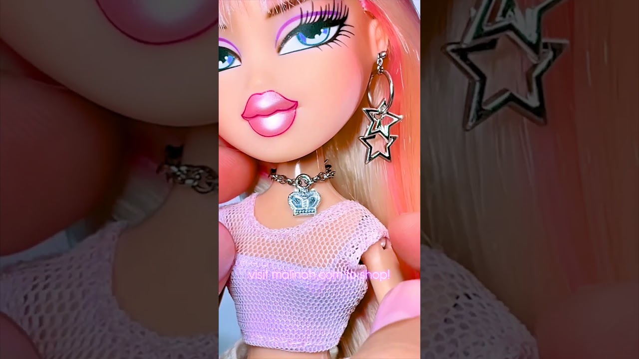 Bratz Doll Jewelry Application Tutorial - malinahdoll #bratz #barbie #doll #dollcustomizing
