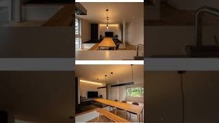 大きな窓　大きなダイニング　ロフト　の「景色が抜ける平屋」/ 熊本・福岡の注文住宅