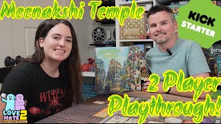 Playthrough of Meenakshi Temple - Coming to #Kickstarter | Love 2 Hate #boardgames Reviews