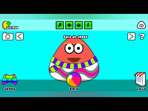 Cuidando do POU na terça-feira  Pou e minigames parte 5 