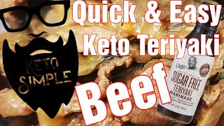 Quick & Easy Keto Teriyaki Beef - G Hughes Sugar Free Teriyaki