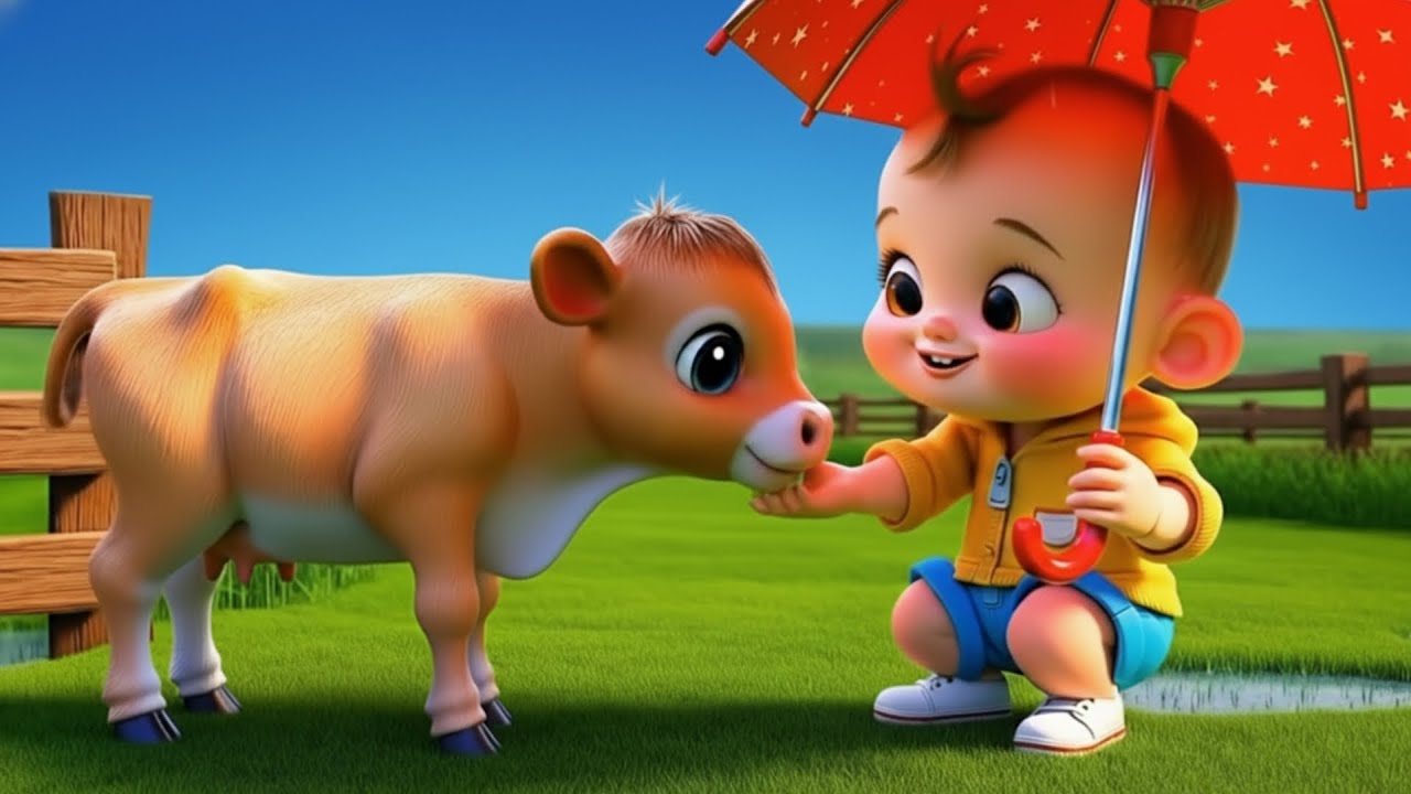 Nursery Rhymes Nick Songs Mumu the cow + Fun Songs for Kids | Cartoon | Music for Kids Baby