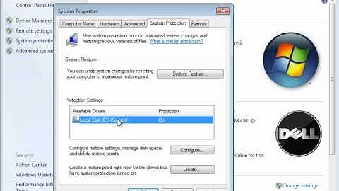 How to disable system restore in Windows 7