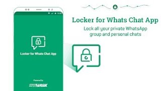 WhatsApp personal chat locker || easy trick || Private chat locker|| screenshot 1