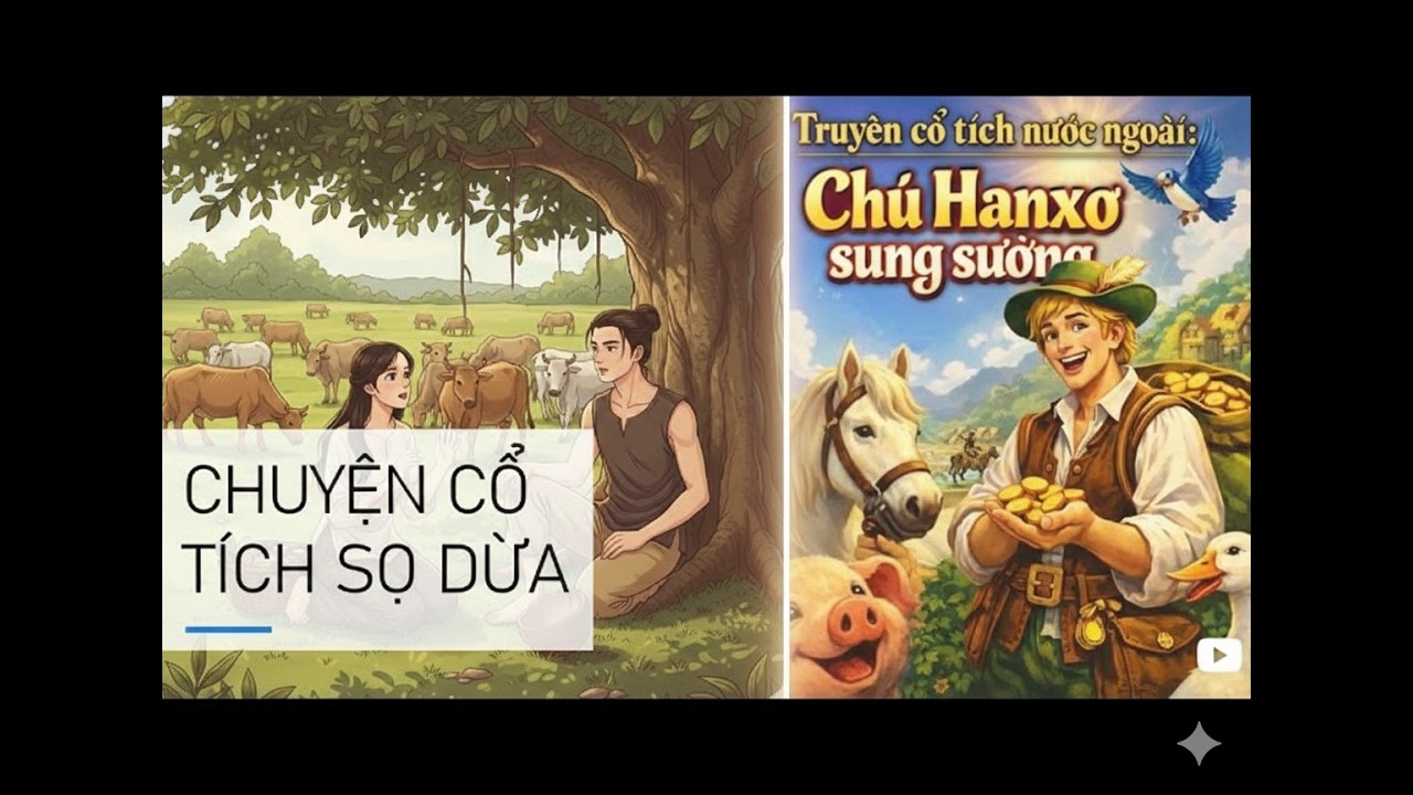 TRUYỆN CỔ TÍCH NƯỚC NGOÀI  CHÚ HANXƠ SUNG SƯỚNG VÀ CHUYỂN CỔ TÍCH SỌ DỪA
