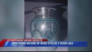 Owner of urn found on side of the road comes forth
