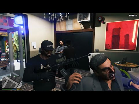 GTA 5 - Armenian Mafia Cafe Shootout + Six Star Escape