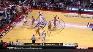 03/08/2014 Texas vs Texas Tech Men's Basketball Highlights