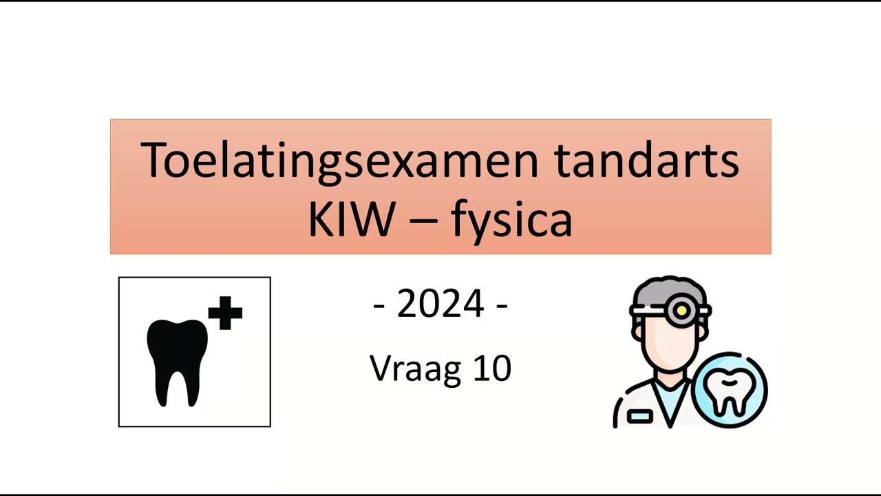 Toelatingsexamen tandarts 2024 - Fysica vraag 10 (staande golf, knopen en buiken)