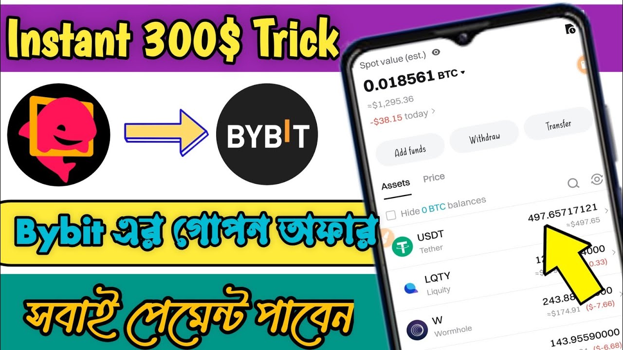 Instant 300$ Income || Bybit এর কোপ অফার