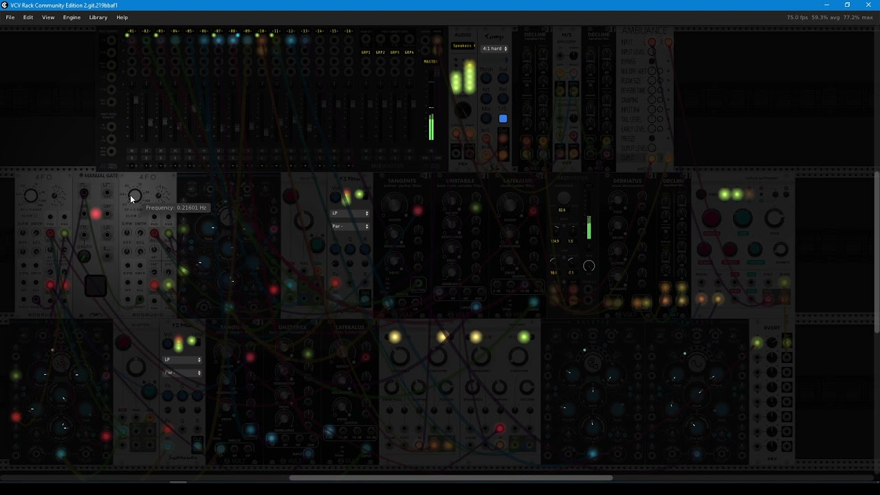 VCV Rack 2 Dark Ambient Patch (Parallel filter power demonstration)