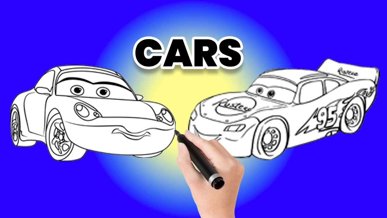 Draw Lightning McQueen & Holley Shiftwell 🚗✨ | Easy Cars Drawing for Kids