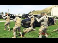 GTA 5 NPC Wars 15 (US Army vs FIB)