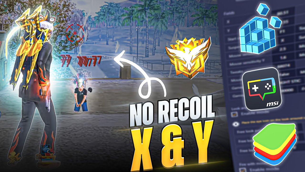 Исправление ошибок прицеливания в Free Fire на ПК! Лучшие значения X–Y для Bluestacks, MSI и LD |...