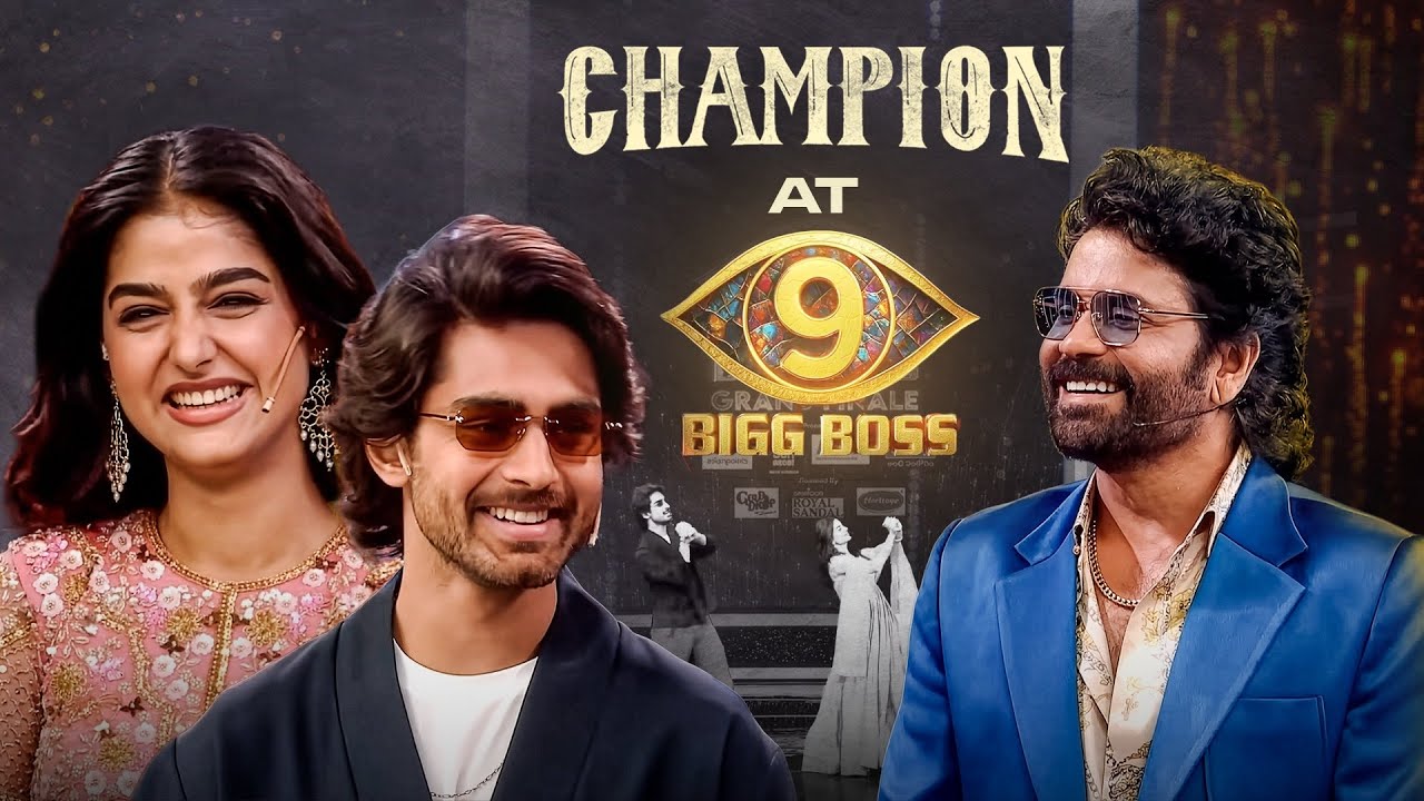 Roshan & Anaswara Rajan on the #BiggBossTelugu9 Grand Finale Stage | Champion | Dec 25th Release