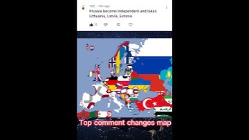 Most liked comment changes map of Europe (part 8)