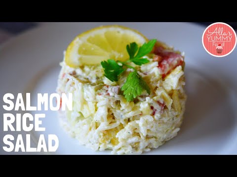 Video: Hearty Salmon At Rice Salad