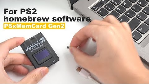 PsxMemCard Gen2 for PS2 homebrew software Operation Tutorial.