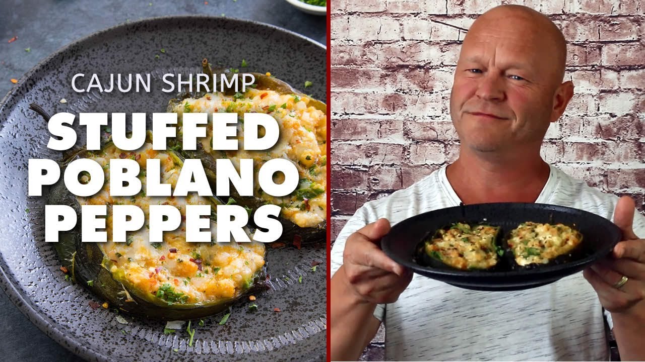 Cajun Shrimp Stuffed Poblano Peppers Chili Pepper Madness Youtube