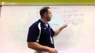Kinematics and the quadratic formula