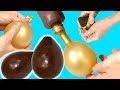 COMO HACER HUEVOS DE PASCUA DE CHOCOLATE CON GLOBOS, SIN MOLDE