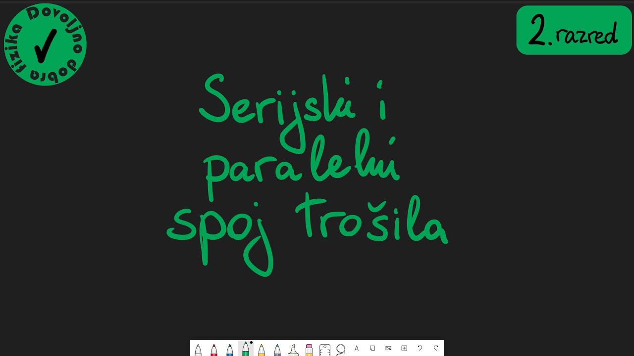 Serijski i paralelni spoj trošila - strujni krugovi