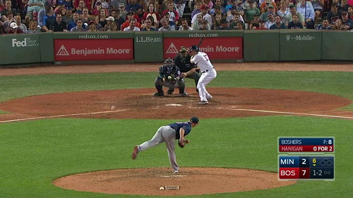 MIN@BOS: Boshers sets Hanigan down on strikes