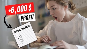 How to Make $6,000 Per Month With Sight Word Workbook in Amazon KDP