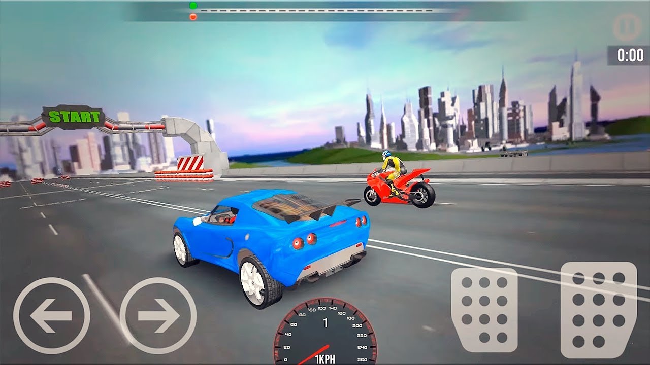 Car vs Bike Racing Gameplay Android Game Race Game YouTube