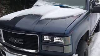 Cold Starting a 1994 GMC k2500 Detroit 6.5 Turbo Diesel