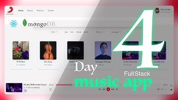 Day 4.1 - Full Stack Music Player | For Beginners | React, MongoDb, NodeJs, FIrebase