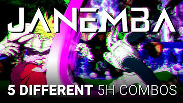 5 Different JANEMBA 5H Combos ⚔️ DBFZ Compilation 1.33