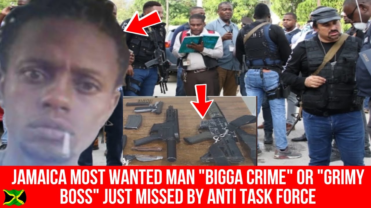 WOW!!! JAMAICA MOST WANTED MAN "BIGGA CRIME" JUST MISSED BY ANTIGANG