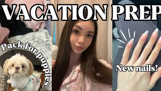 VACATION PREP VLOG | nails, laser hair removal, etc 🏝️ 