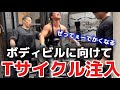 【狂気】Tサイクルをやったら背中がとんでもない事になりました