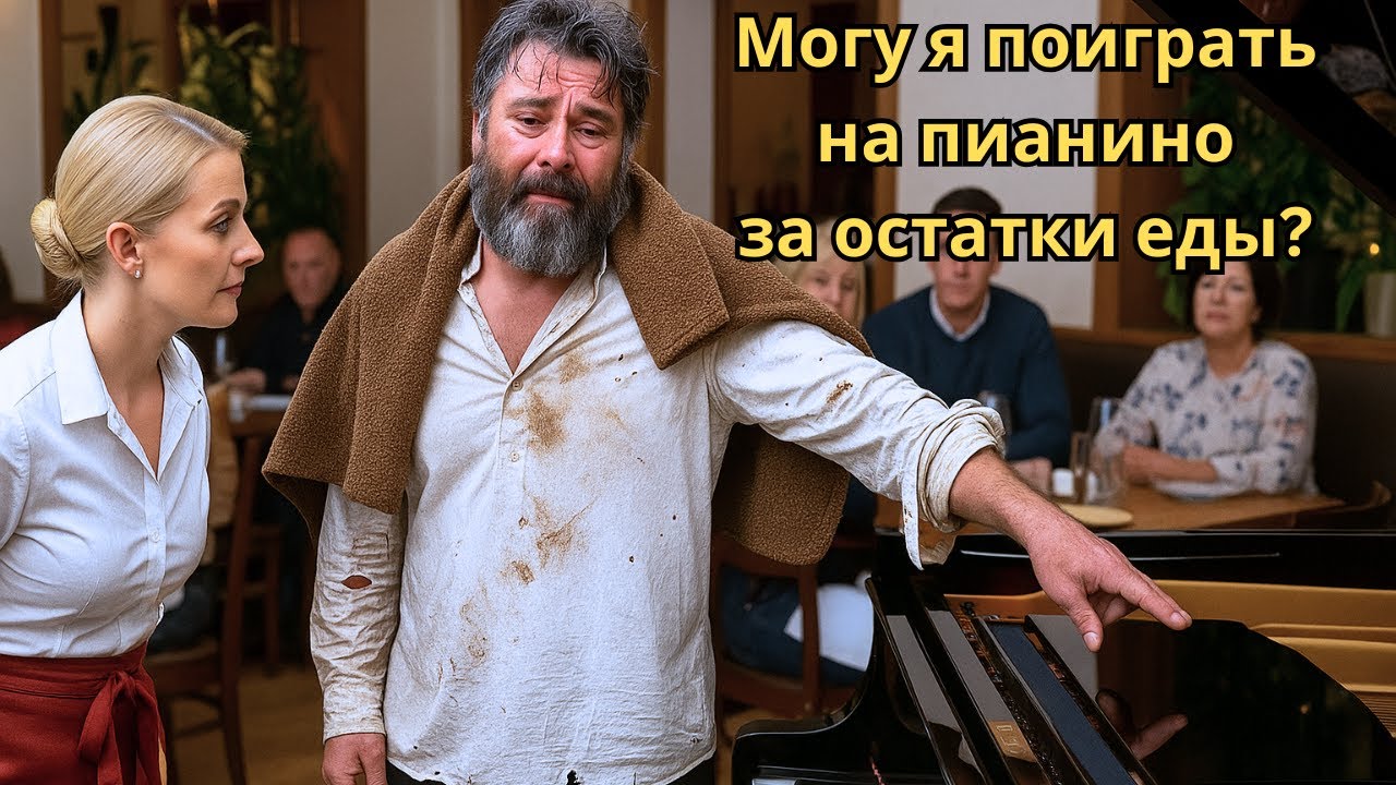 Официантка позволила бездомному сыграть ради еды | Но он оказался миллионером под прикрытием