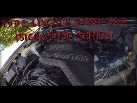 (D.I.Y) 1992 lincoln town car (signature series) OIL & FILTER CHANGE