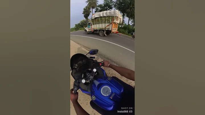 Yamaha R15 v3 bike ride insta 360 x3 helmet view #reels #modified #yamaha #r15v3 #insta360 #shorts