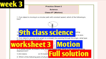 pseb competency based paper class 9th science worksheet 3 test 2024